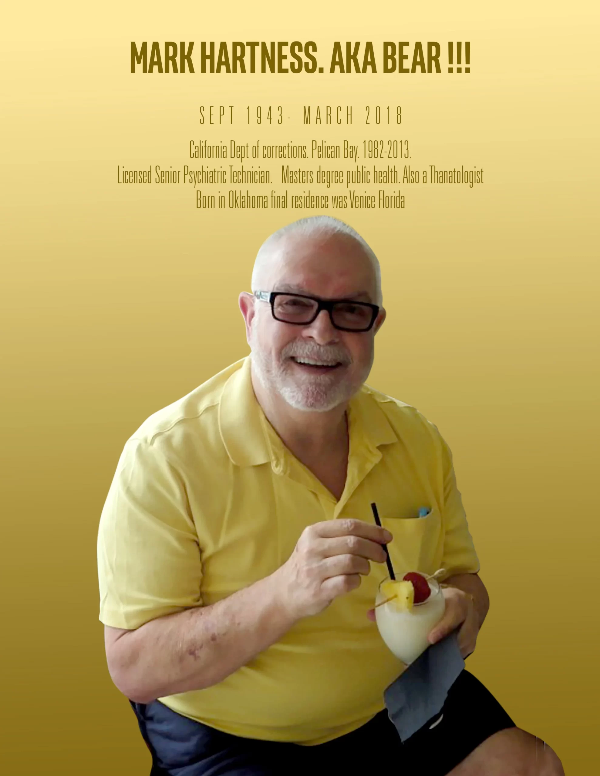 Mark Hartness memorial poster